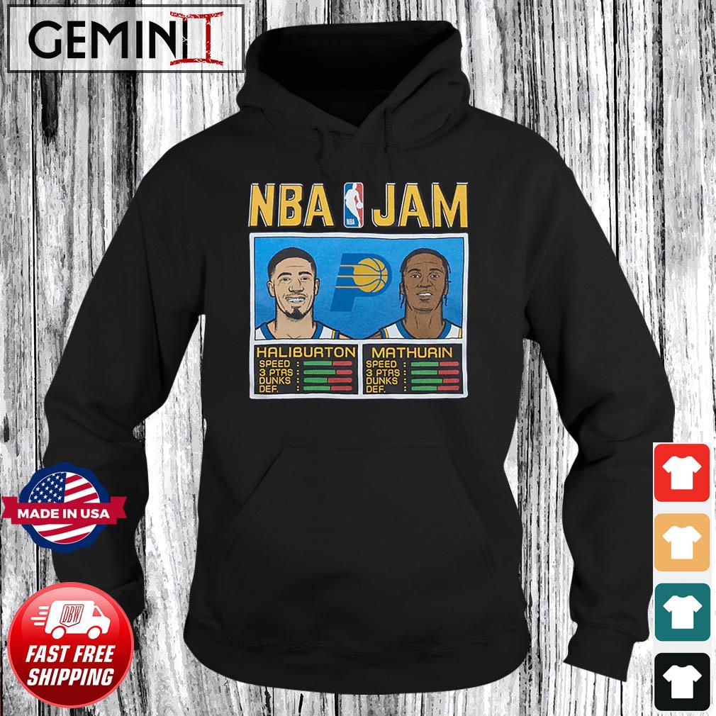 NBA Jam Pacers Haliburton And Mathurin Shirt Hoodie