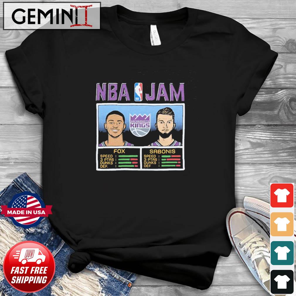 NBA Jam Sacramento Kings Fox And Sabonis Shirt