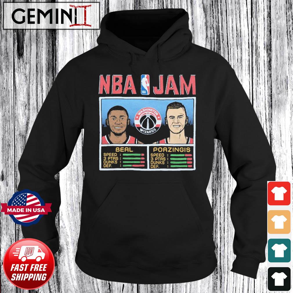 NBA Jam Wizards Beal And Porzingis Shirt Hoodie