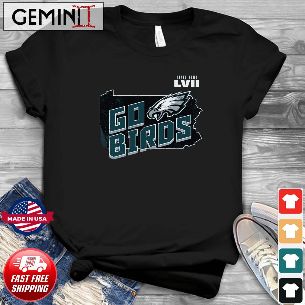 Philadelphia Eagles Go Birds Super Bowl LVII Shirt