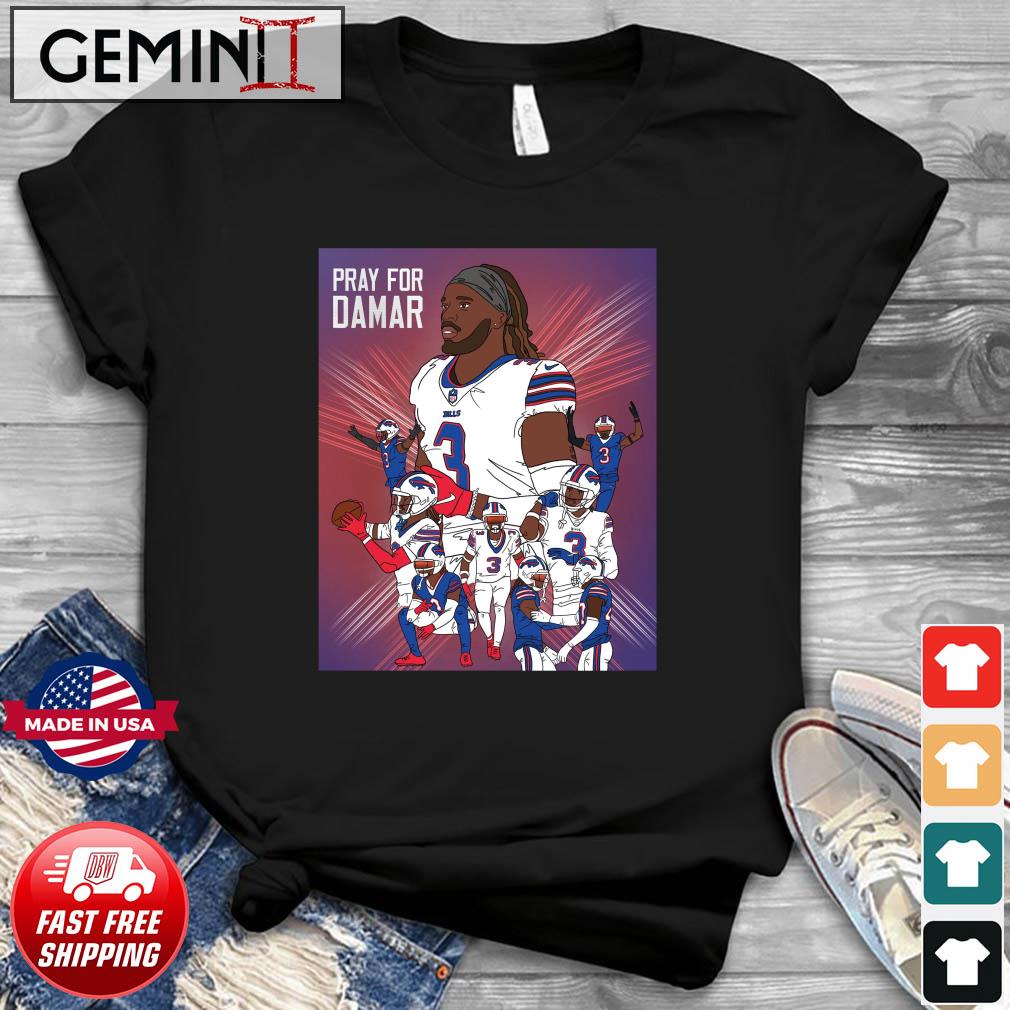 Buffalo Bills Damar Hamlin Prayers Up T-shirt,Sweater, Hoodie, And Long  Sleeved, Ladies, Tank Top