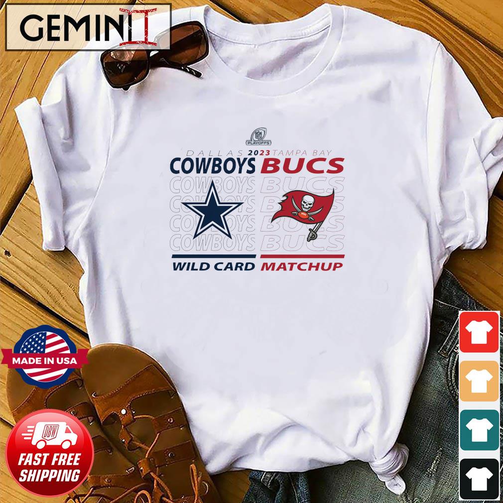 Tampa Bay Buccaneers vs Dallas Cowboys 2022-23 NFC Wild Card Matchup Shirt