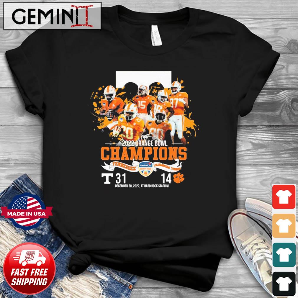 Tennessee Volunteers Team 2022 Orange Bowl Champions Shirt