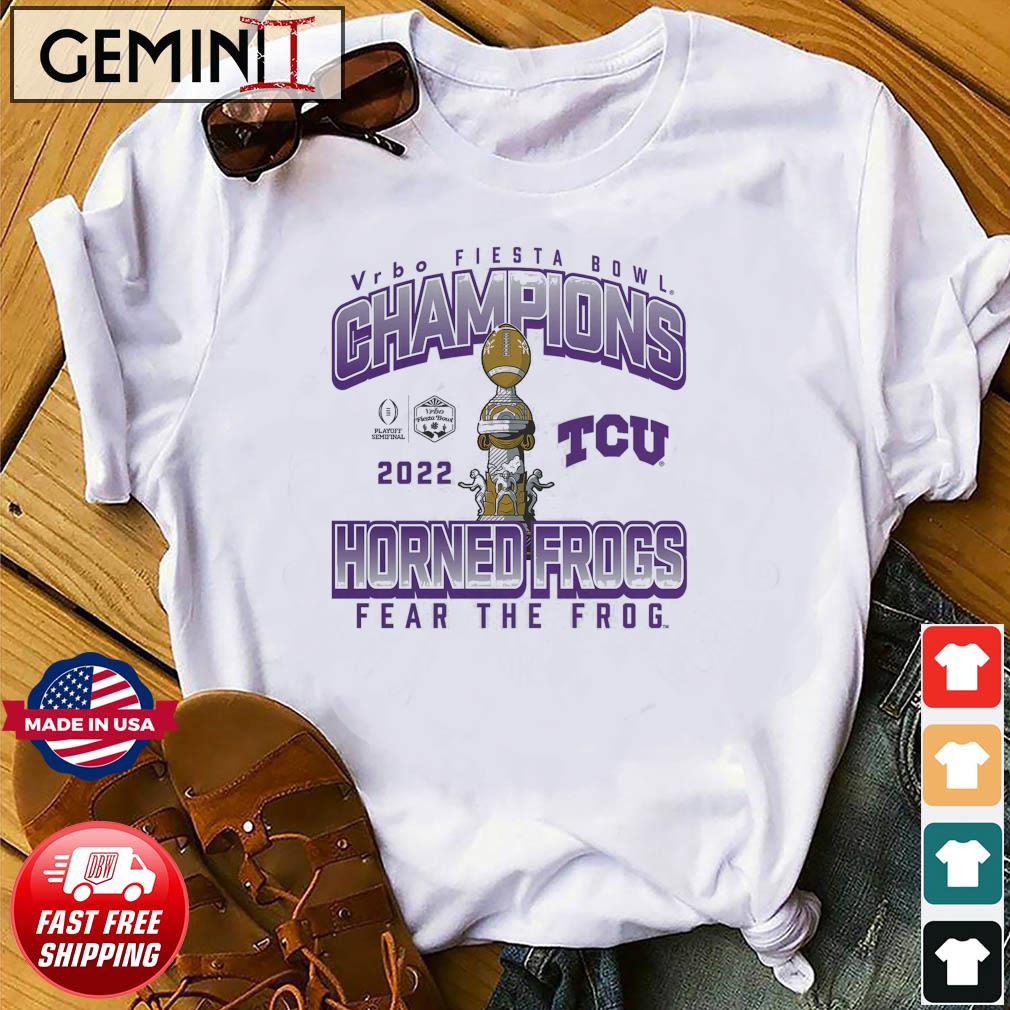 Top tCU Horned Frogs College Football Playoff 2022 Fiesta Bowl Champions Hometown Celebration Shirt