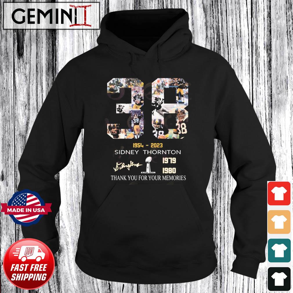 38 Years Of 1954 – 2023 Sidney Thornton 1979 1980 Thank You For The Memories T-Shirt Hoodie