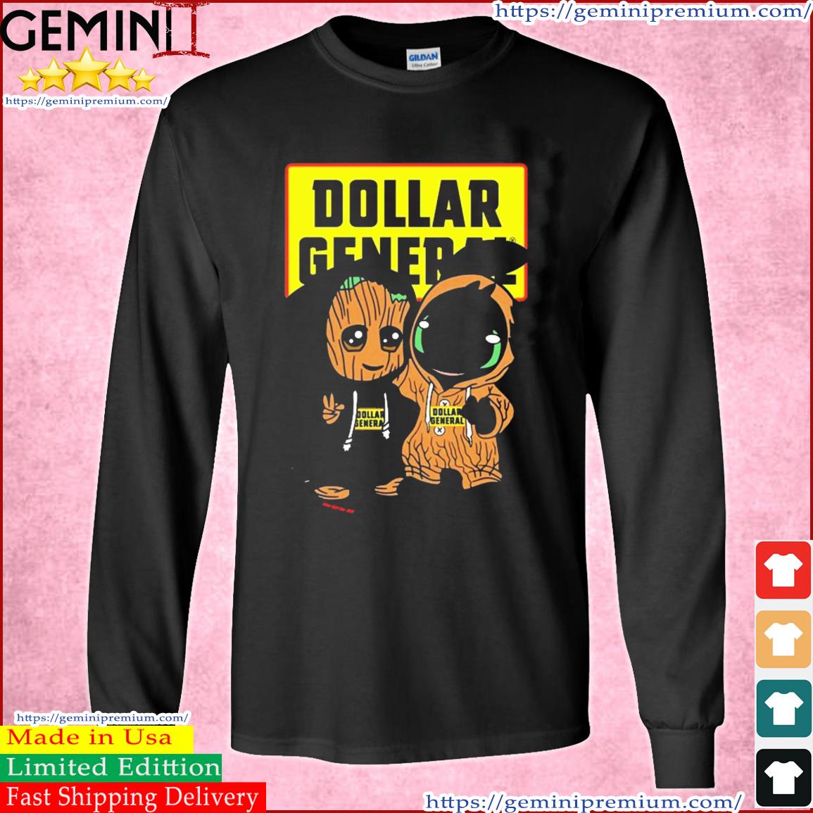 Baby Groot And Toothless Dollar General Shirt Long Sleeve Tee