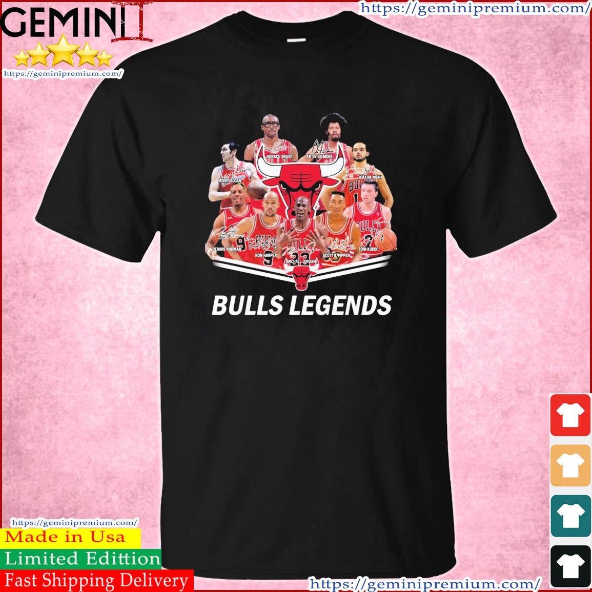 Chicago Bulls Legends Basketball Team Signature Shirt