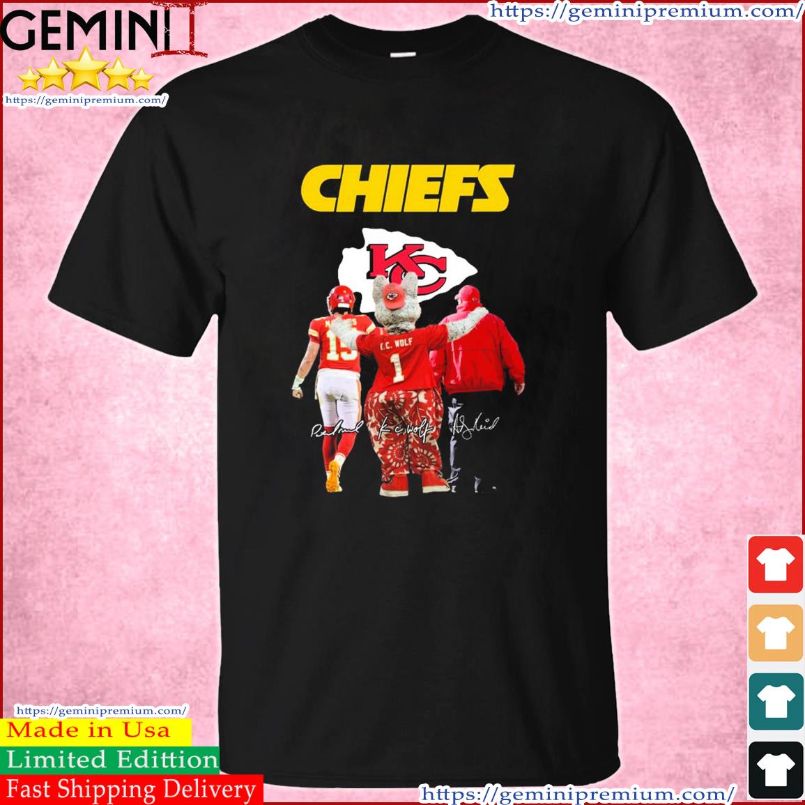 Chiefs Super Bowl Mahomes 15 C.c Wolf Signatures Shirt