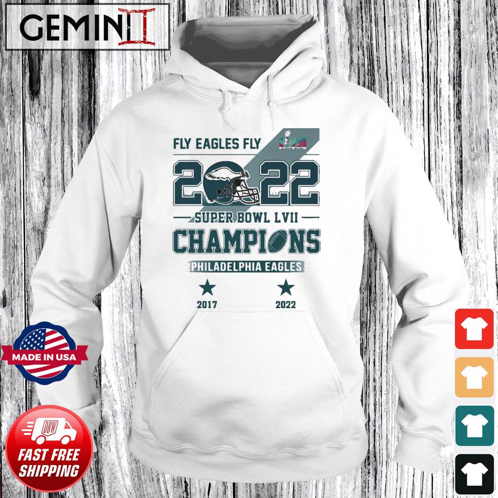 Fly Eagles Fly 2022-2023 Super Bowl LVII Champions Philadelphia Eagles Shirt Hoodie