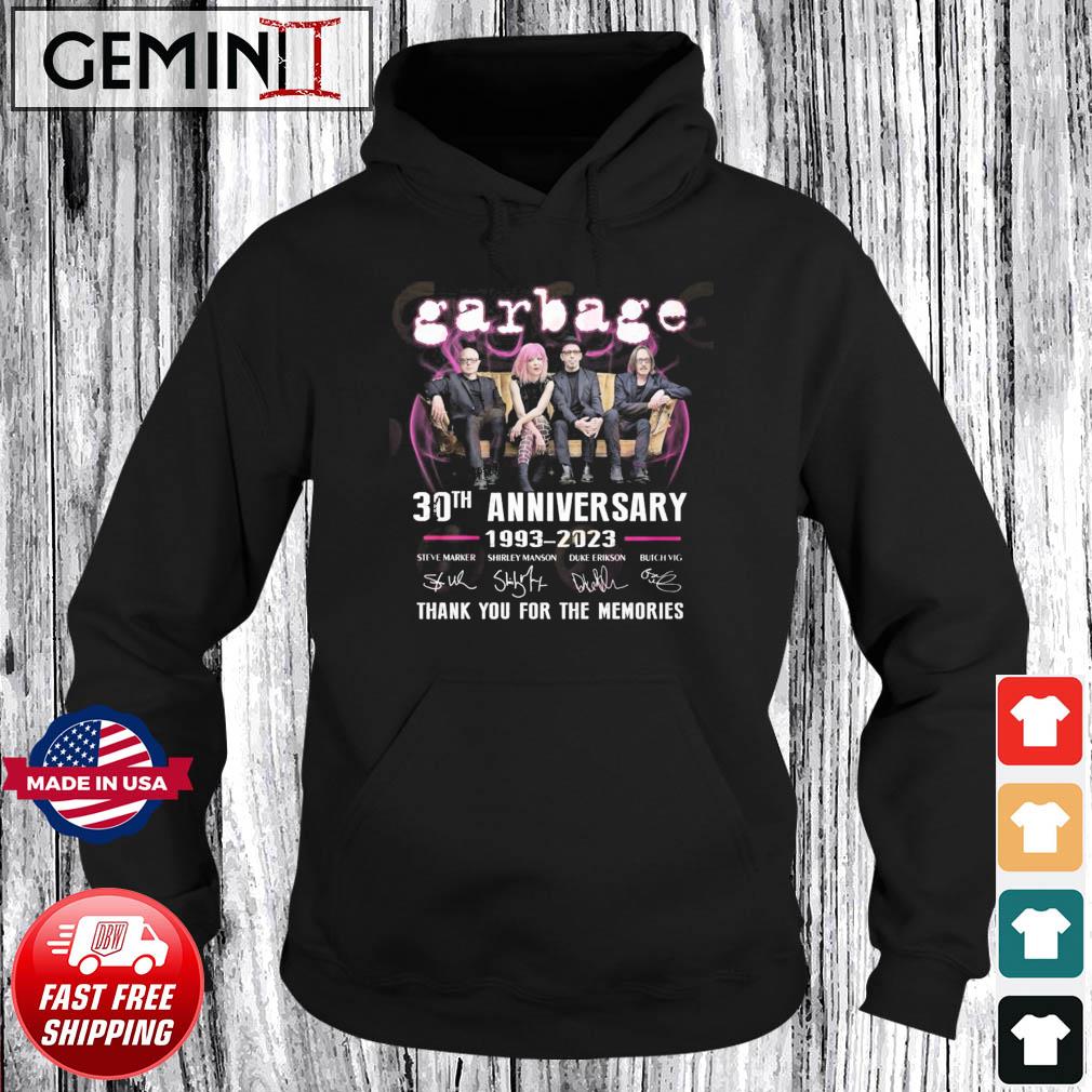 Garbage 30th Anniversary 1993 – 2023 Thank You For The Memories T-Shirt Hoodie