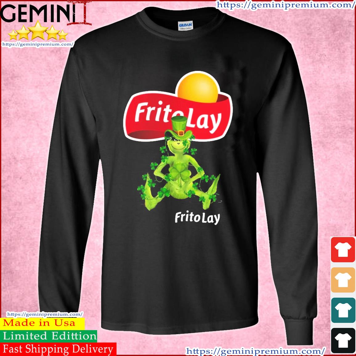 Grinch And Frito Lay Logo St Patrick's Day Shirt Long Sleeve Tee