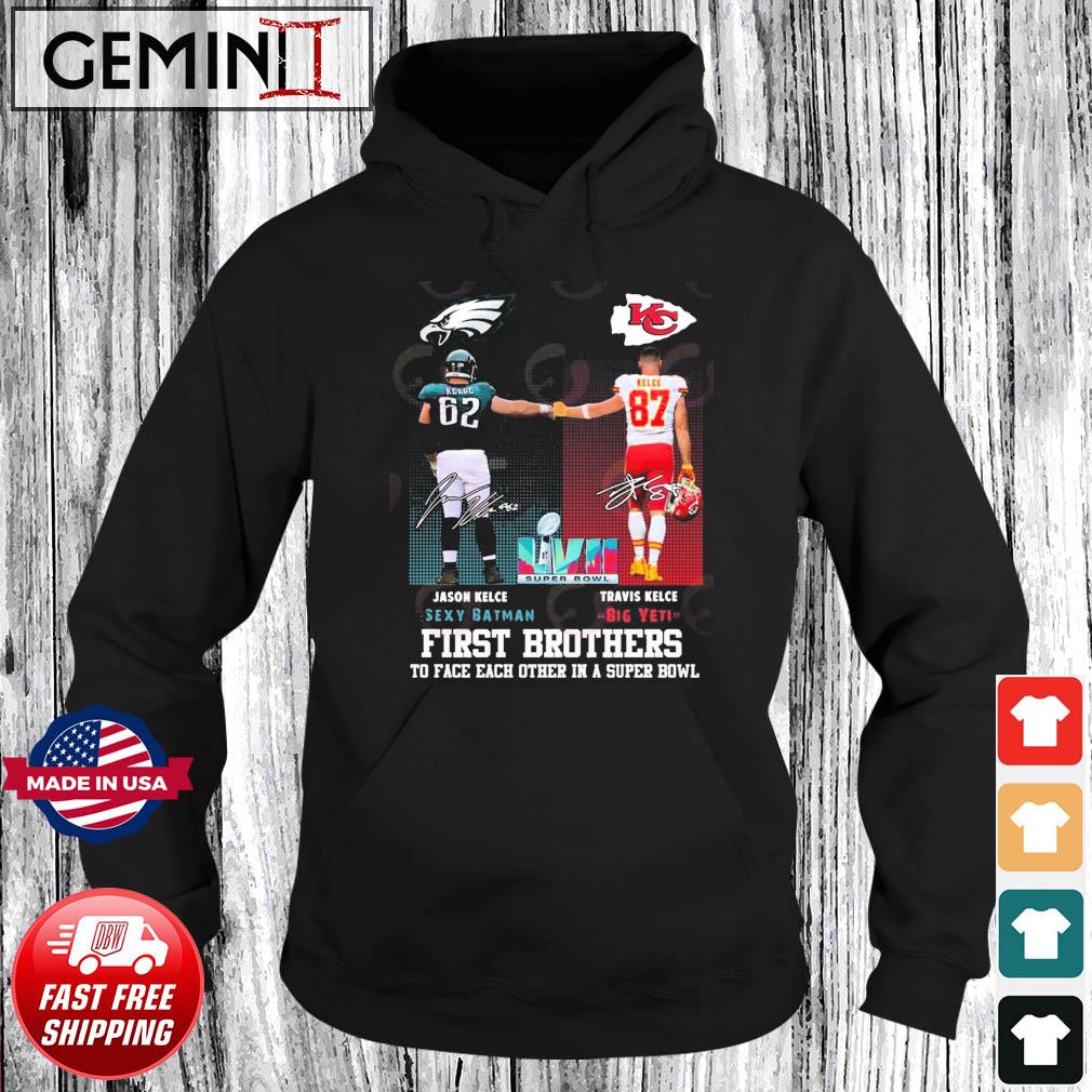 Jason Kelce And Travis Kelce The First Kelce Brother Players To Face Each Other 2023 Shirt Hoodie