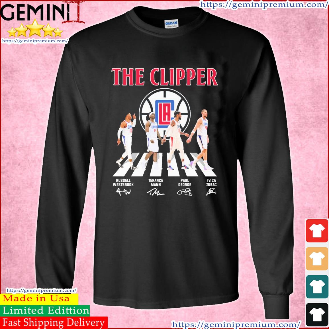 Los Angeles Clippers The Clipper Abbey Road Signatures Shirt Long Sleeve Tee