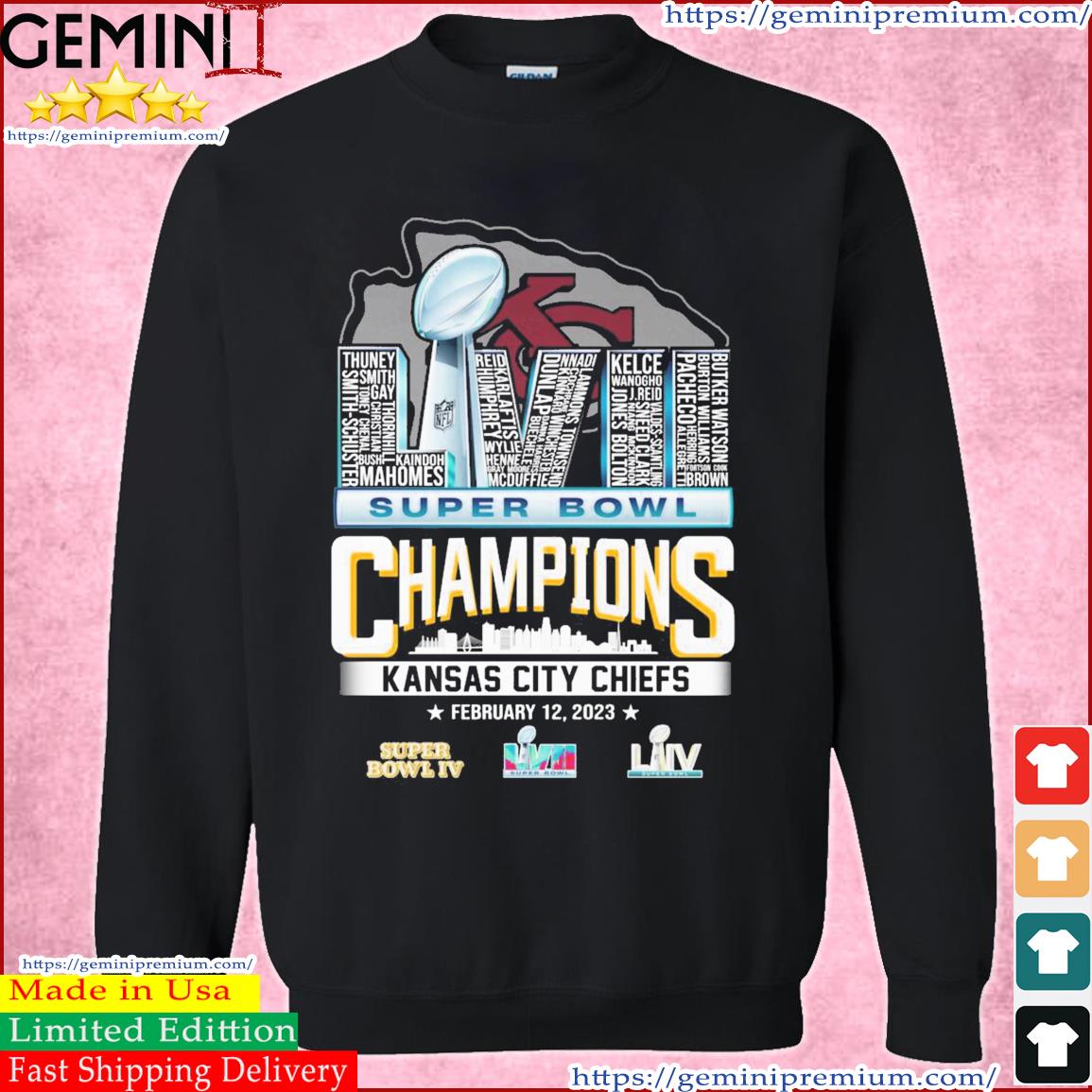 Chiefs Super Bowl Shirt Skyline LVII Champions Kansas City Chiefs