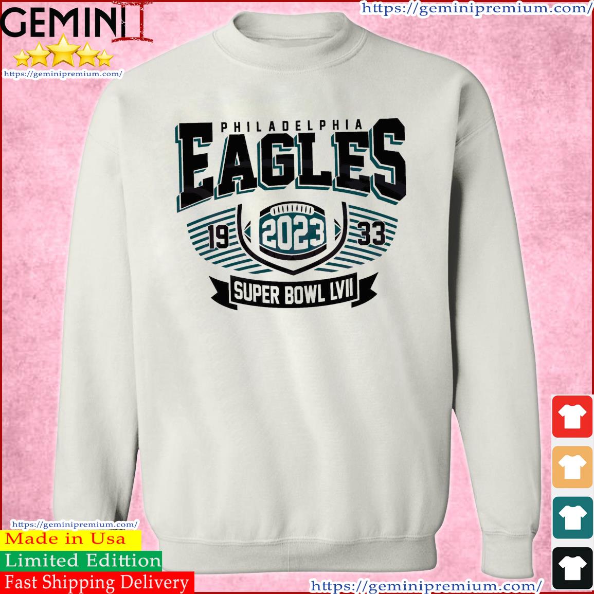 Philadelphia eagles super bowl lvii custom name & number shirt, hoodie,  sweater, long sleeve and tank top