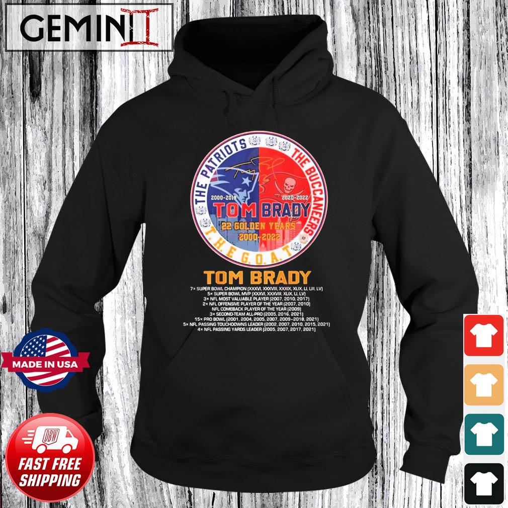 Tom Brady 22 Golden Years 2000 – 2022 Signature s Hoodie