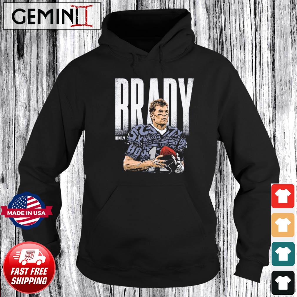 Tom Brady New England Patriots Statistics Bold Signature Shirt Hoodie