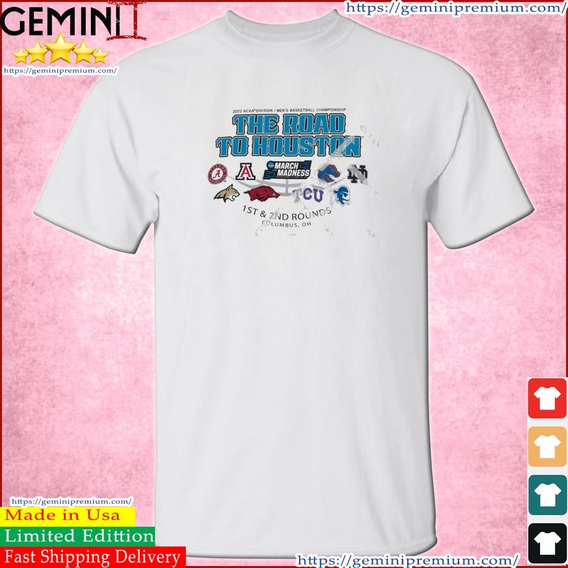 2023 NCAA Division I Men's Basketball The Road To Houston March Madness 1st & 2nd Rounds Columbus Shirt