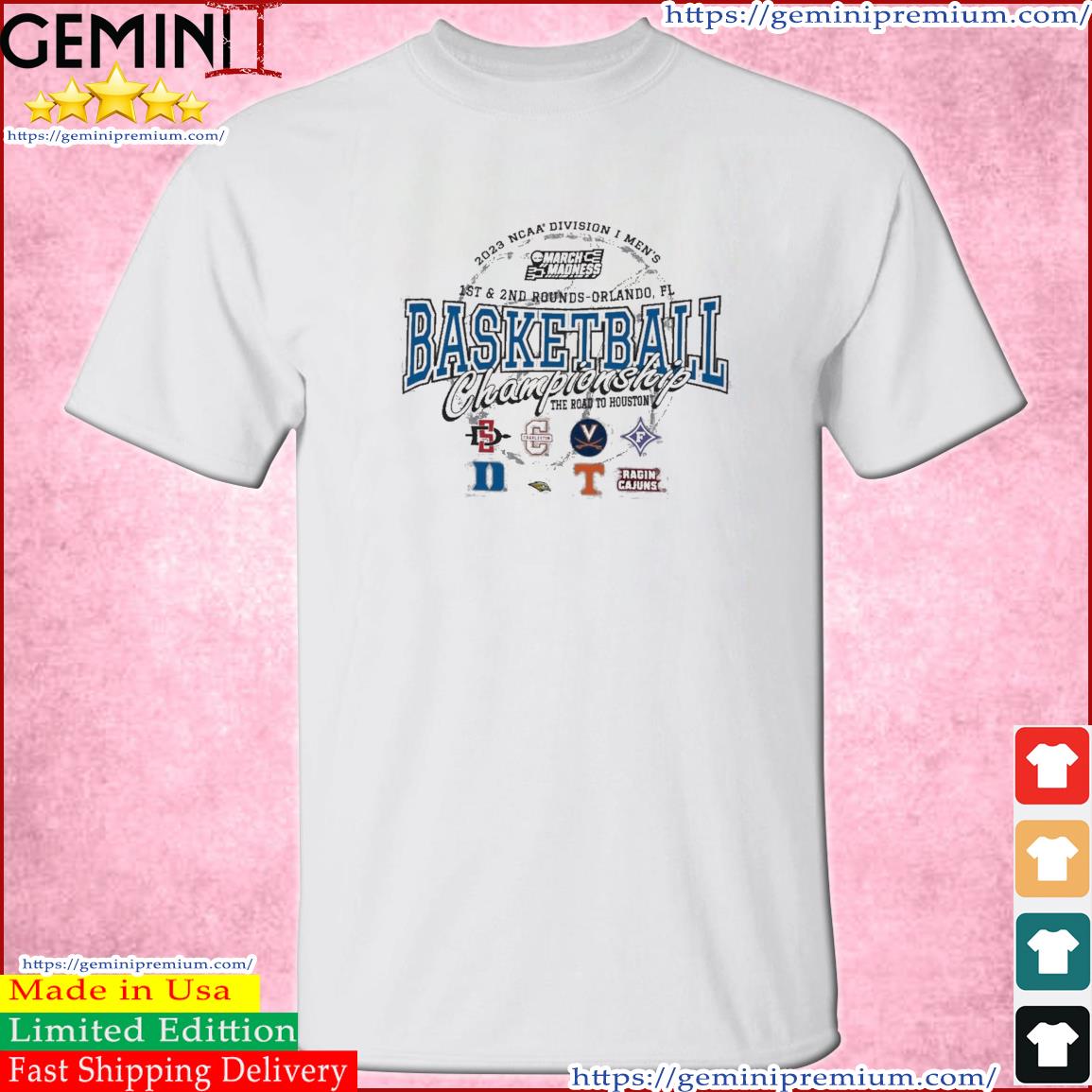2023 NCAA Division I Men's Basketball 1st & 2nd Rounds Orlando The Road To Houston Shirt
