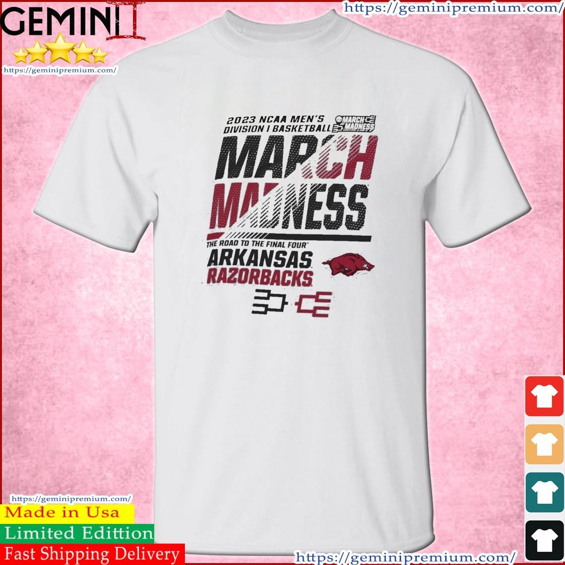 Arkansas Men's Basketball 2023 NCAA March Madness The Road To Final Four Shirt