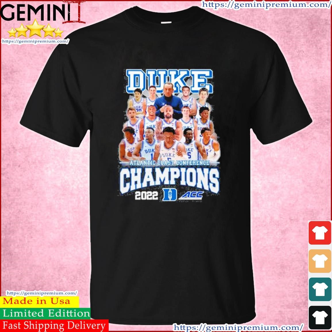 Duke Men’s Basketball Atlantic Coast Conference Champions 2023 Acc Shirt