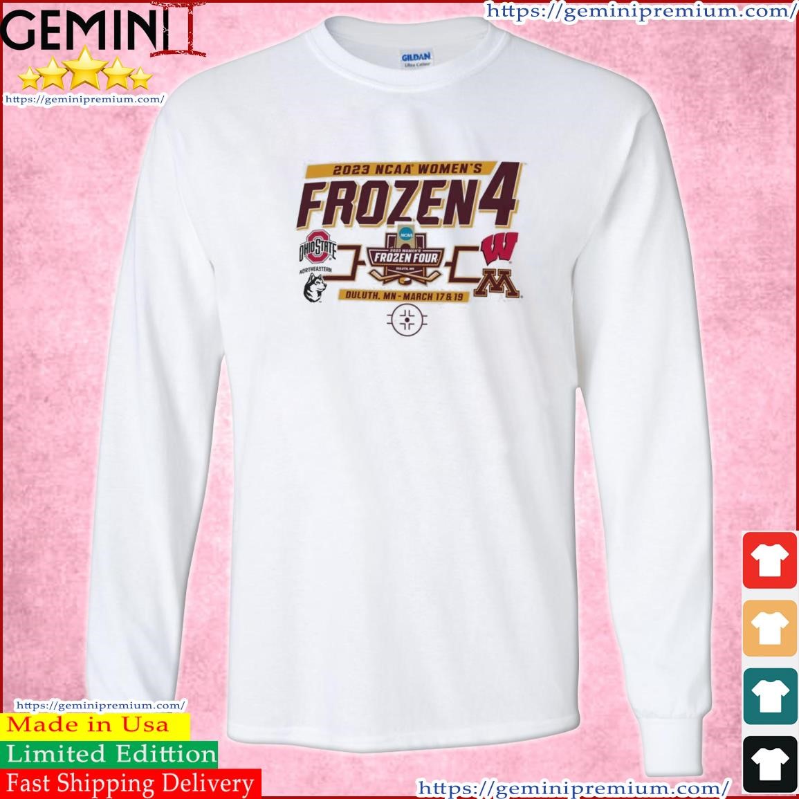 Duluth, MN NCAA Women's Ice Hockey 2023 Frozen Four shirt Long Sleeve Tee.jpg