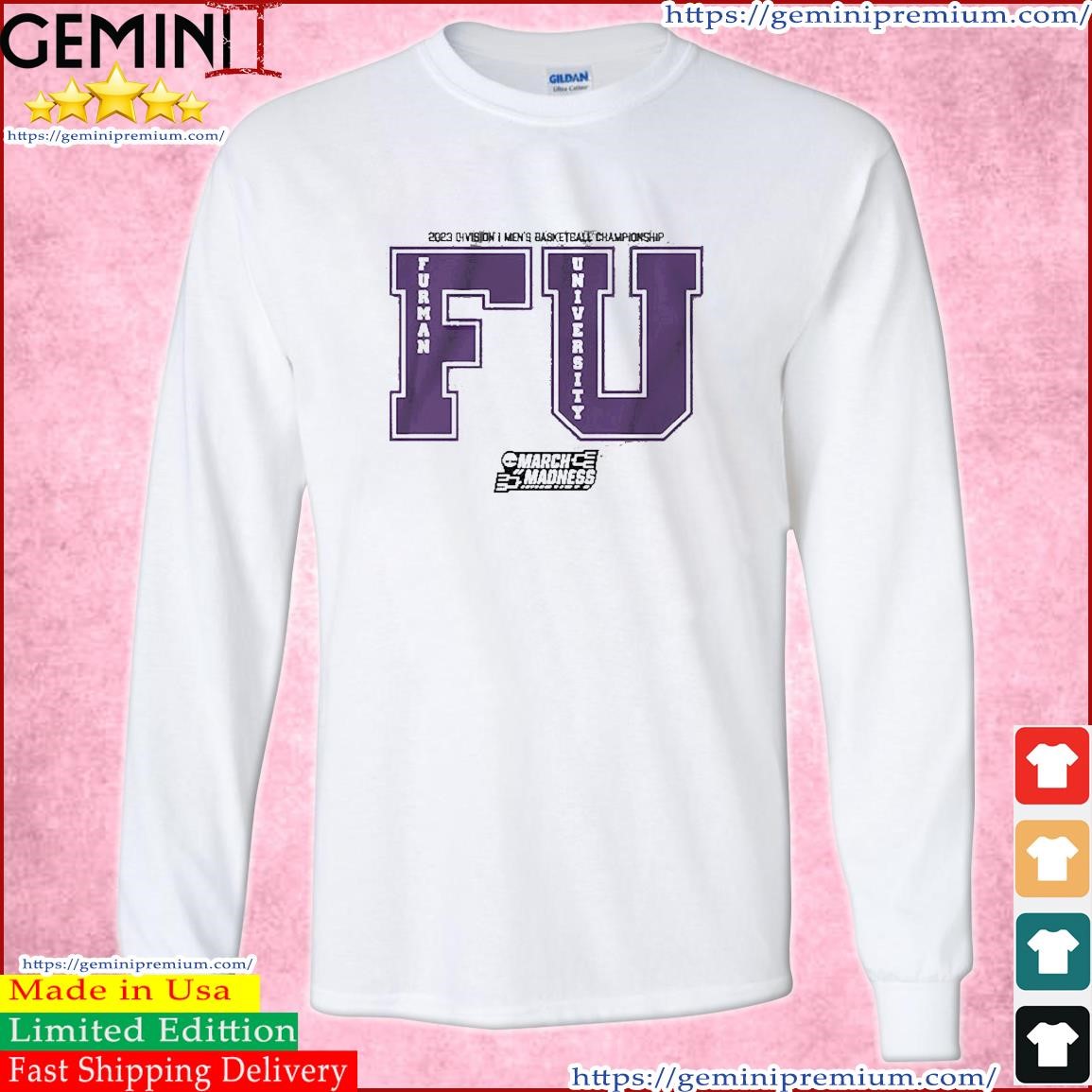 FU Furman University Basketball 2023 Division I March Madness Shirt Long Sleeve Tee.jpg