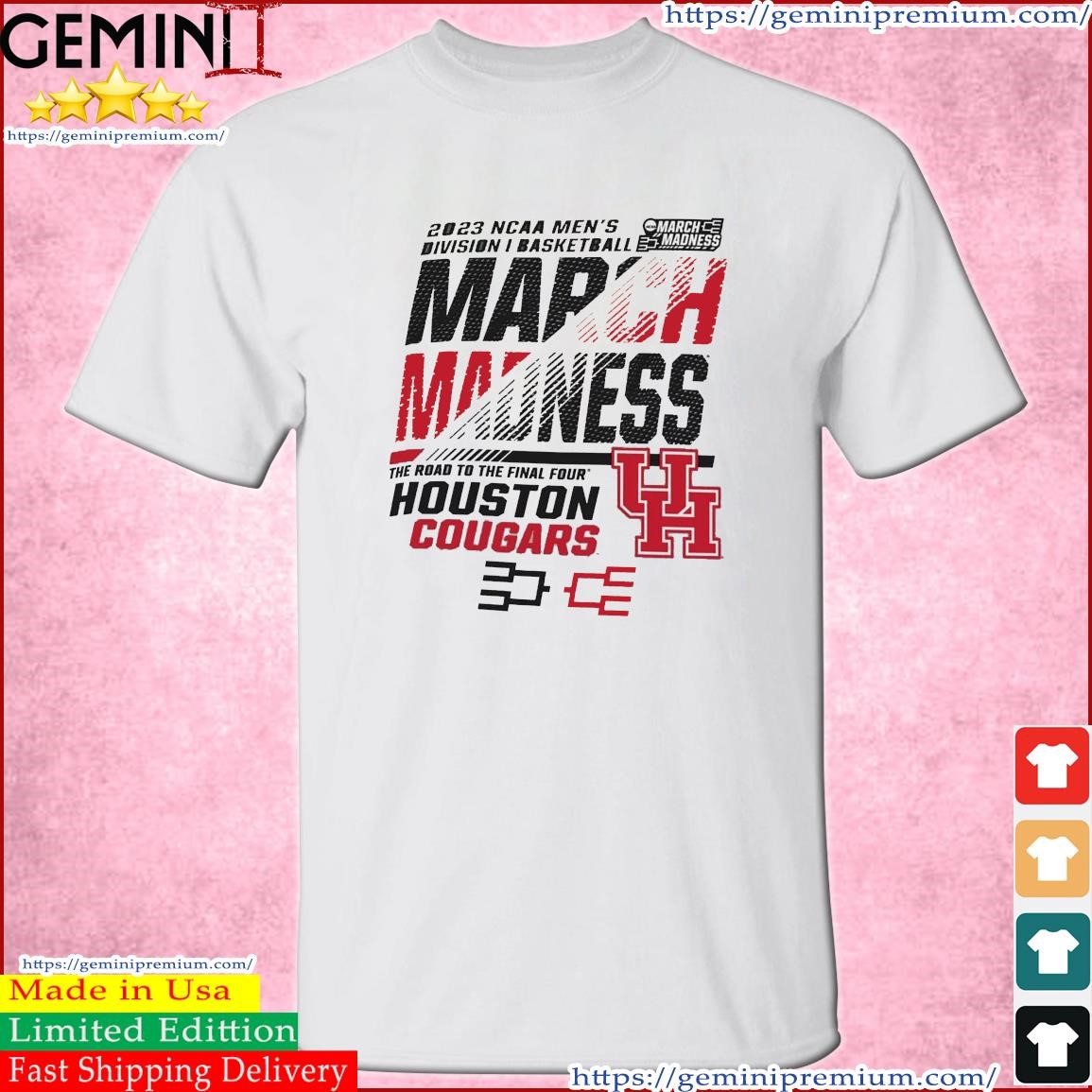Houston Cougars Men's Basketball 2023 NCAA March Madness The Road To Final Four Shirt