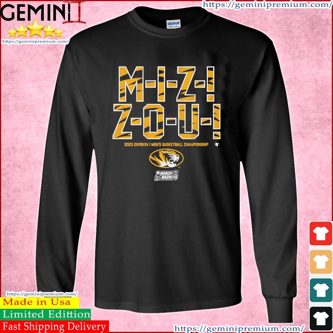Missouri Basketball M-I-Z Z-O-U 2023 March Madness Shirt Long Sleeve Tee.jpg