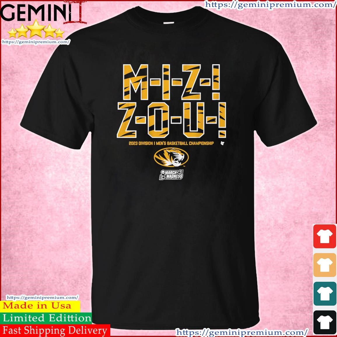 Missouri Basketball M-I-Z Z-O-U 2023 March Madness Shirt