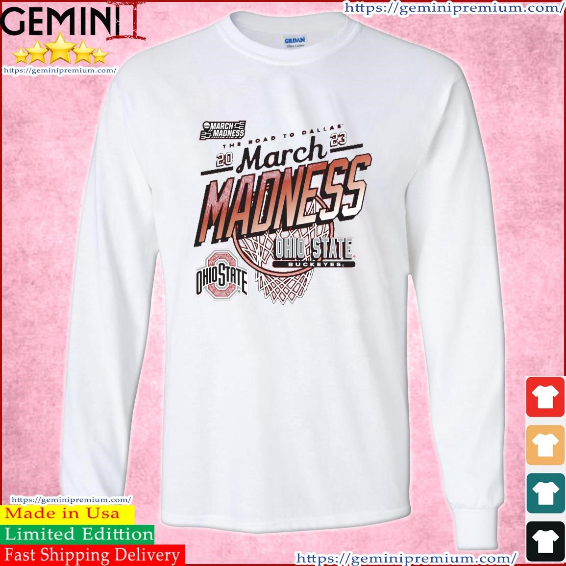 Ohio State Buckeyes Women's Basketball 2023 NCAA March Madness The Road To Dallas Shirt Long Sleeve Tee.jpg