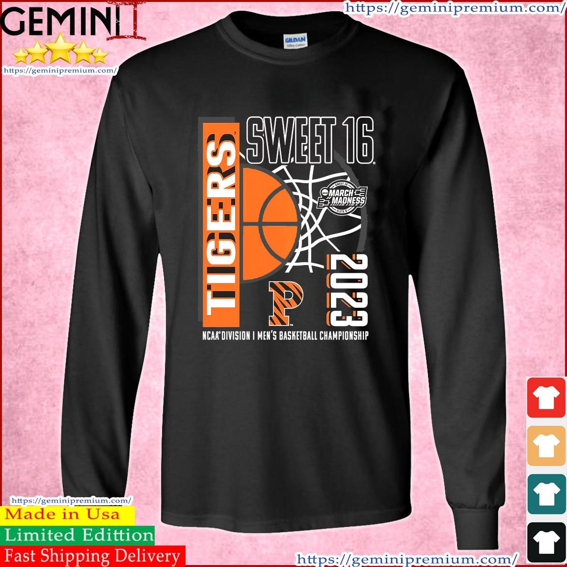 Princeton Tigers 2023 NCAA Men's Basketball Tournament March Madness Sweet 16 Shirt Long Sleeve Tee.jpg