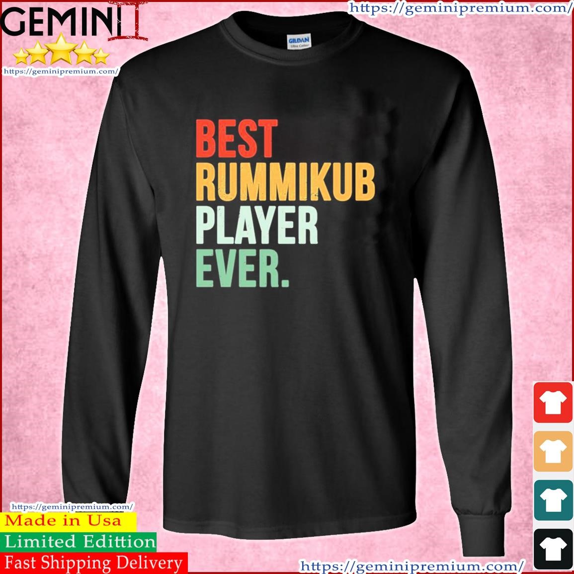 Rummikub Player Ever Grunge Boardgame Shirt Long Sleeve Tee.jpg