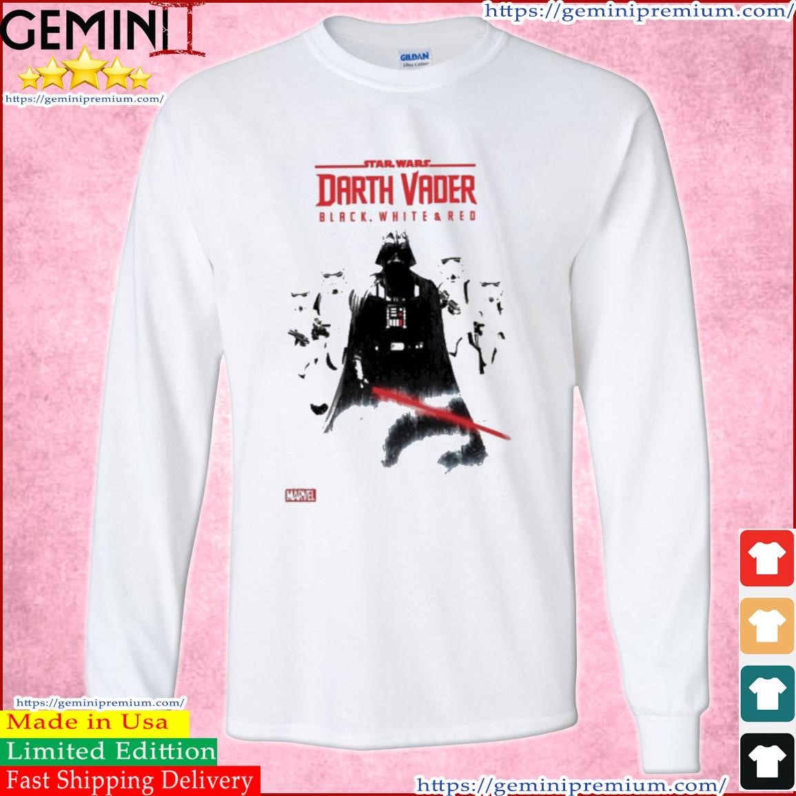 Star Wars Darth Vader Black White & Red Shirt Long Sleeve Tee.jpg