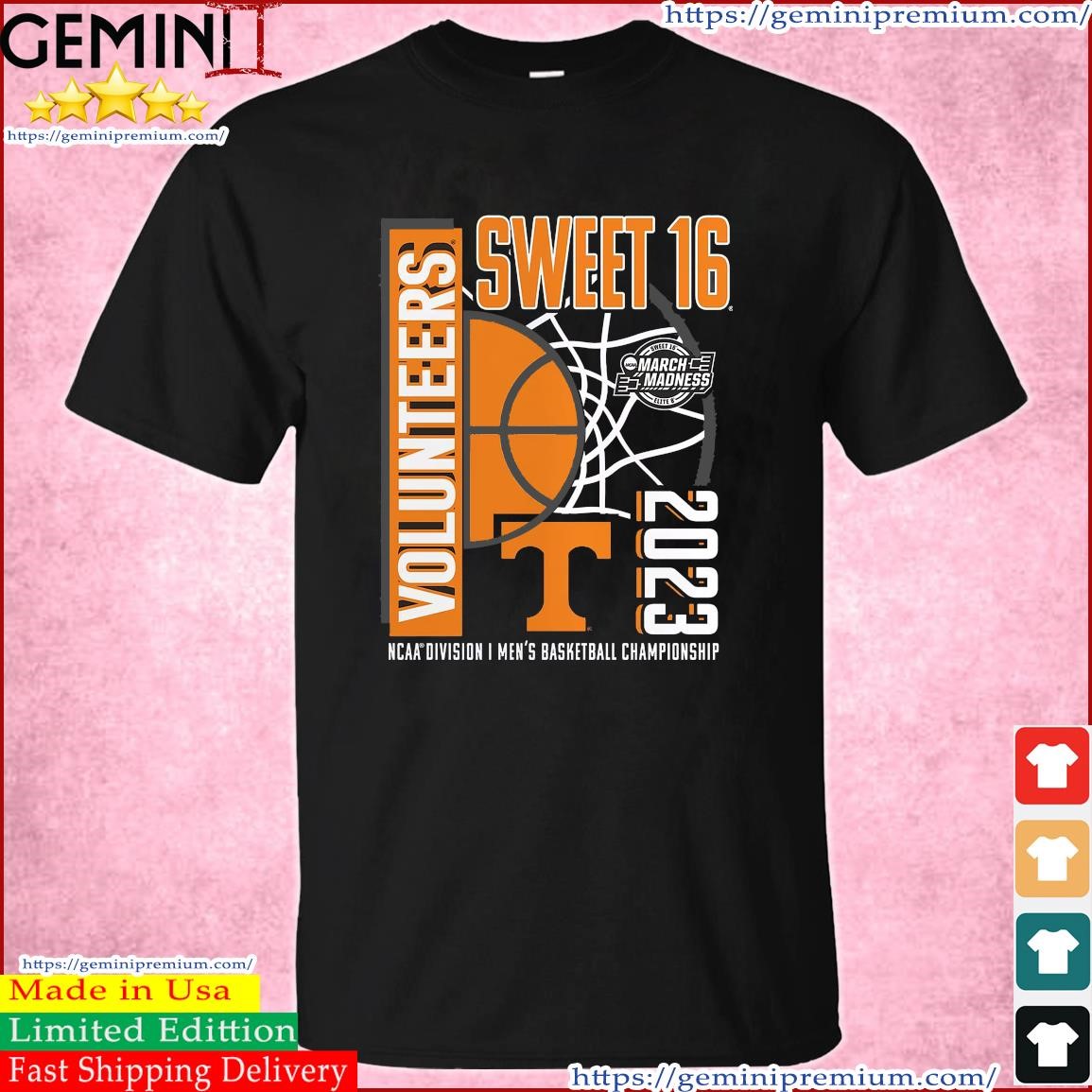 Tennessee Volunteers 2023 NCAA Men's Basketball Tournament March Madness Sweet 16 Shirt