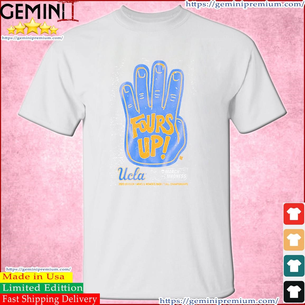UCLA Bruins Fours Up 2023 NCAA March Madness Men's And Women's Basketball Shirt