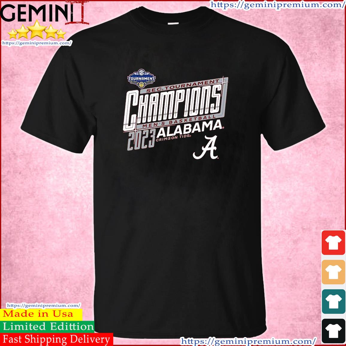 Alabama Crimson Tide 2023 SEC Men's Basketball Conference Tournament Champions Locker Room T-Shirt