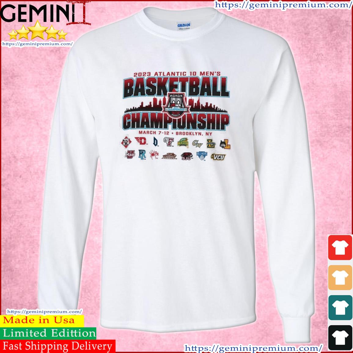 College Team Basketball 2023 A-10 Men's Basketball Championship Shirt Long Sleeve Tee