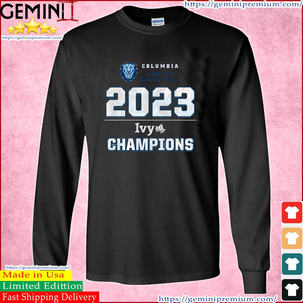 Columbia Women's Basketball 2023 Ivy League Champions Shirt Long Sleeve Tee