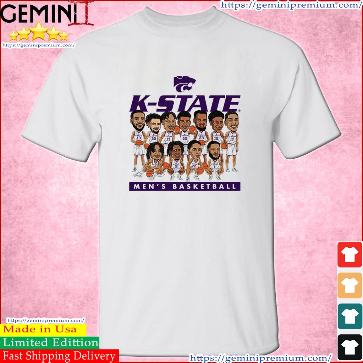 Kansas State Elite Eight 2023 NCAA Men's Basketball Team Caricature Shirt