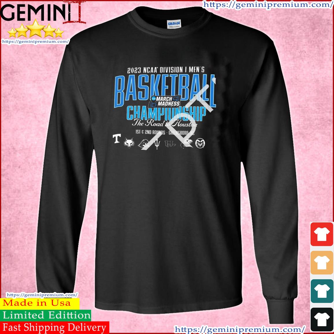 March Madness 2023 NCAA Division I Men's Basketball 1st & 2nd Rounds Greensboro Shirt Long Sleeve Tee