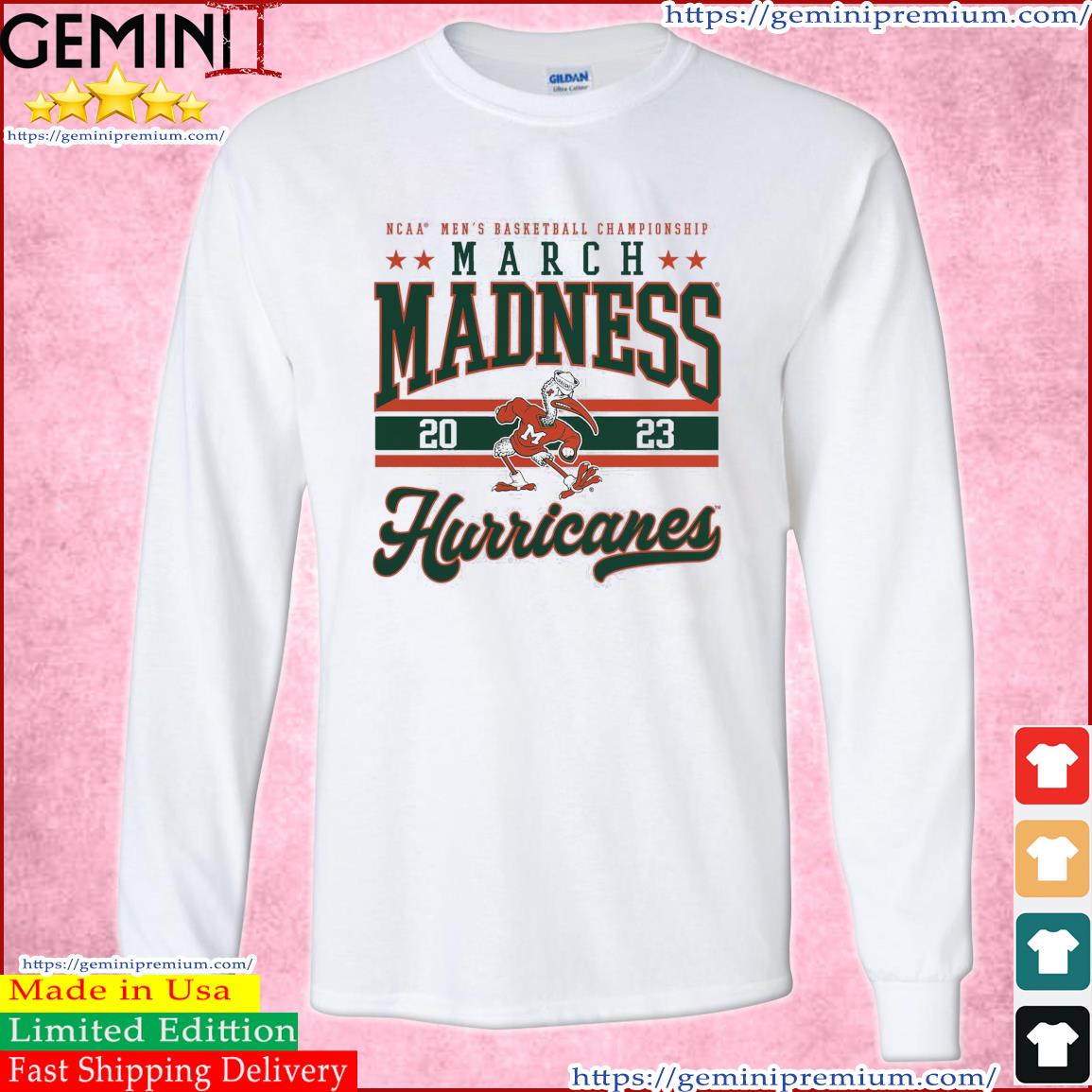 Miami Hurricanes NCAA Men's Basketball Tournament March Madness 2023 Shirt Long Sleeve Tee