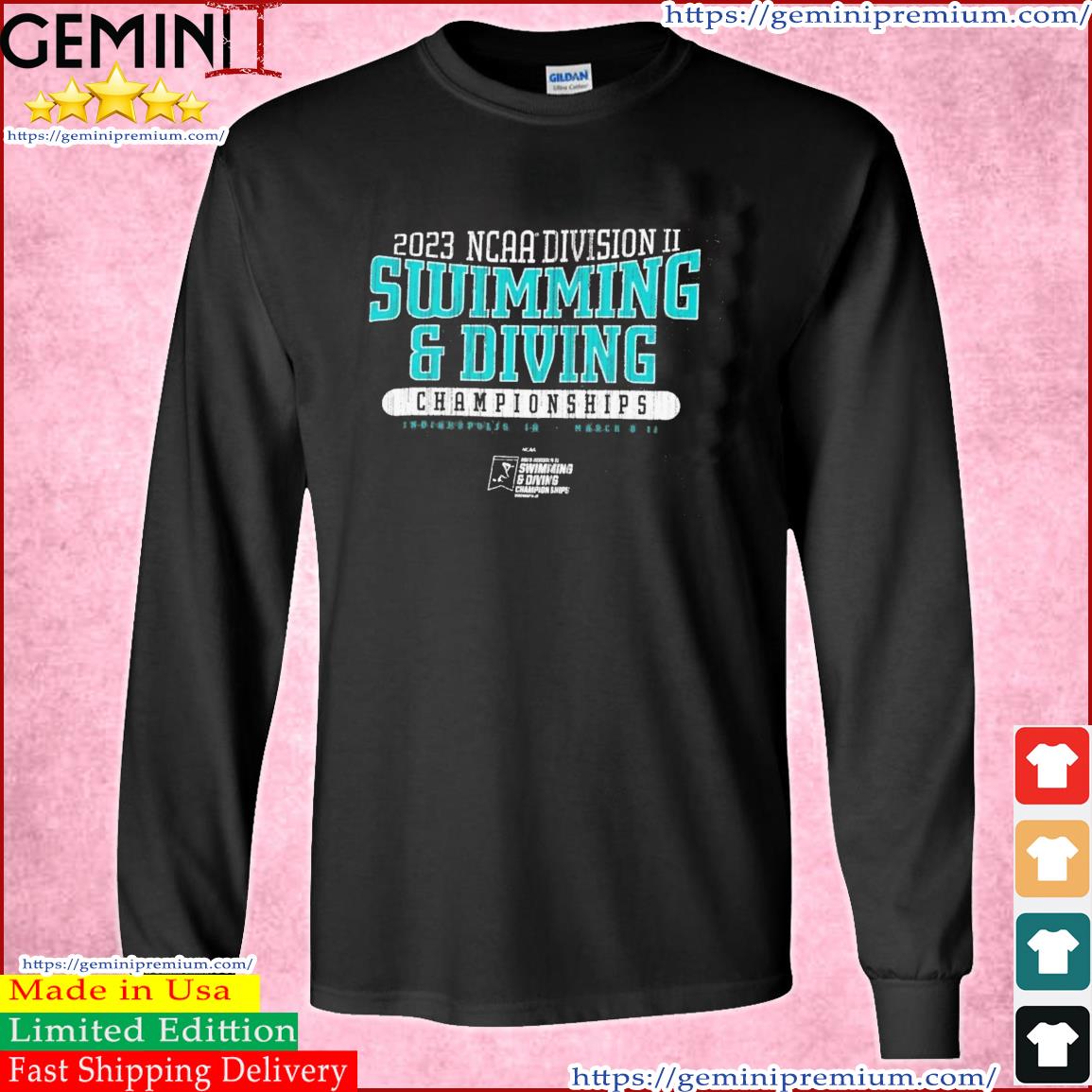Official NCAA Division II 2023 Swimming & Diving Championships Shirt Long Sleeve Tee