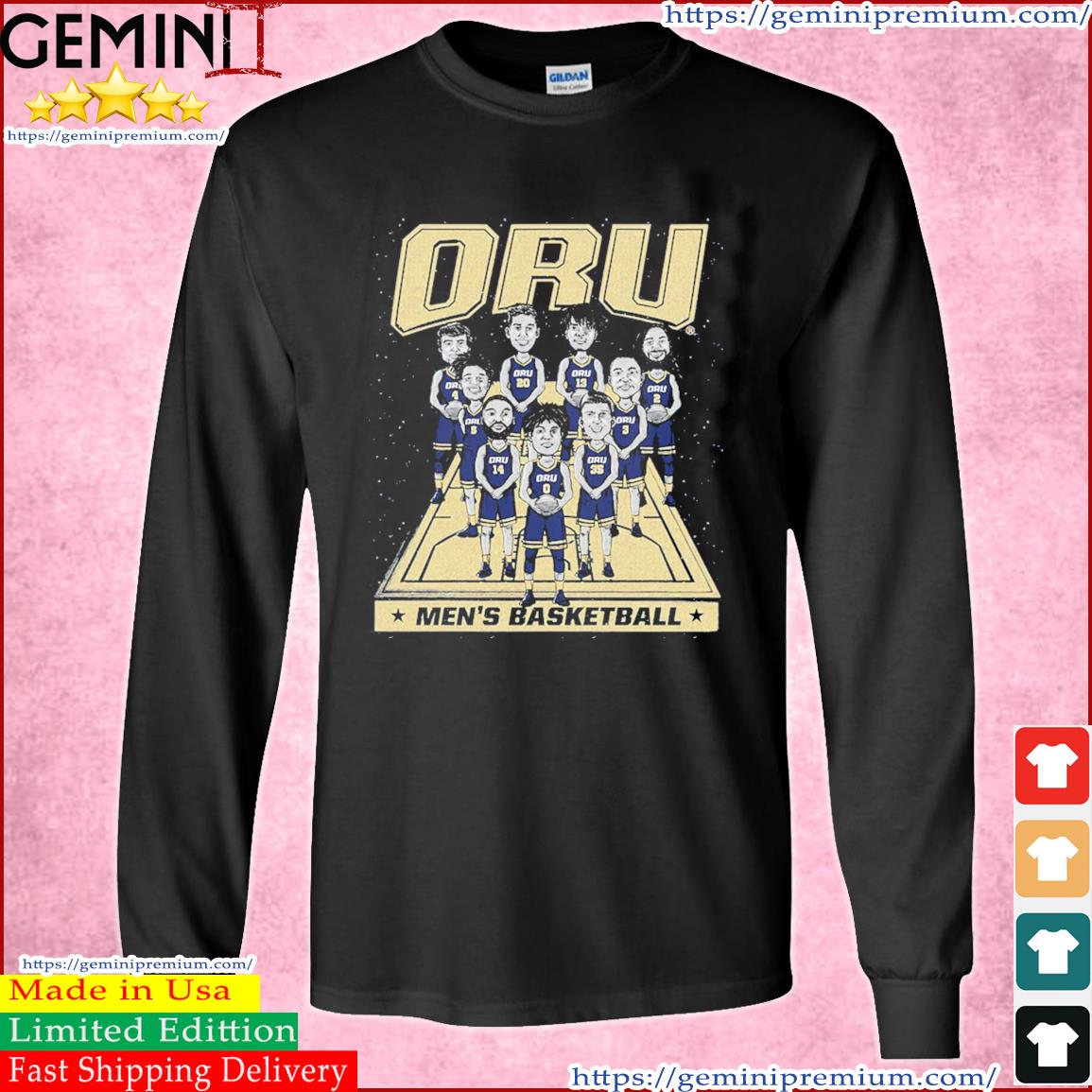 Oral Roberts NCAA Men's Basketball Team Caricatures Shirt Long Sleeve Tee