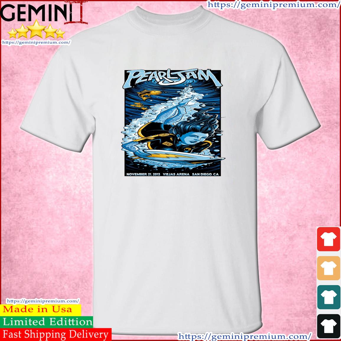 Pearl Jam November 21, 2013, Viejas Arena, San Diego, CA, USA shirt