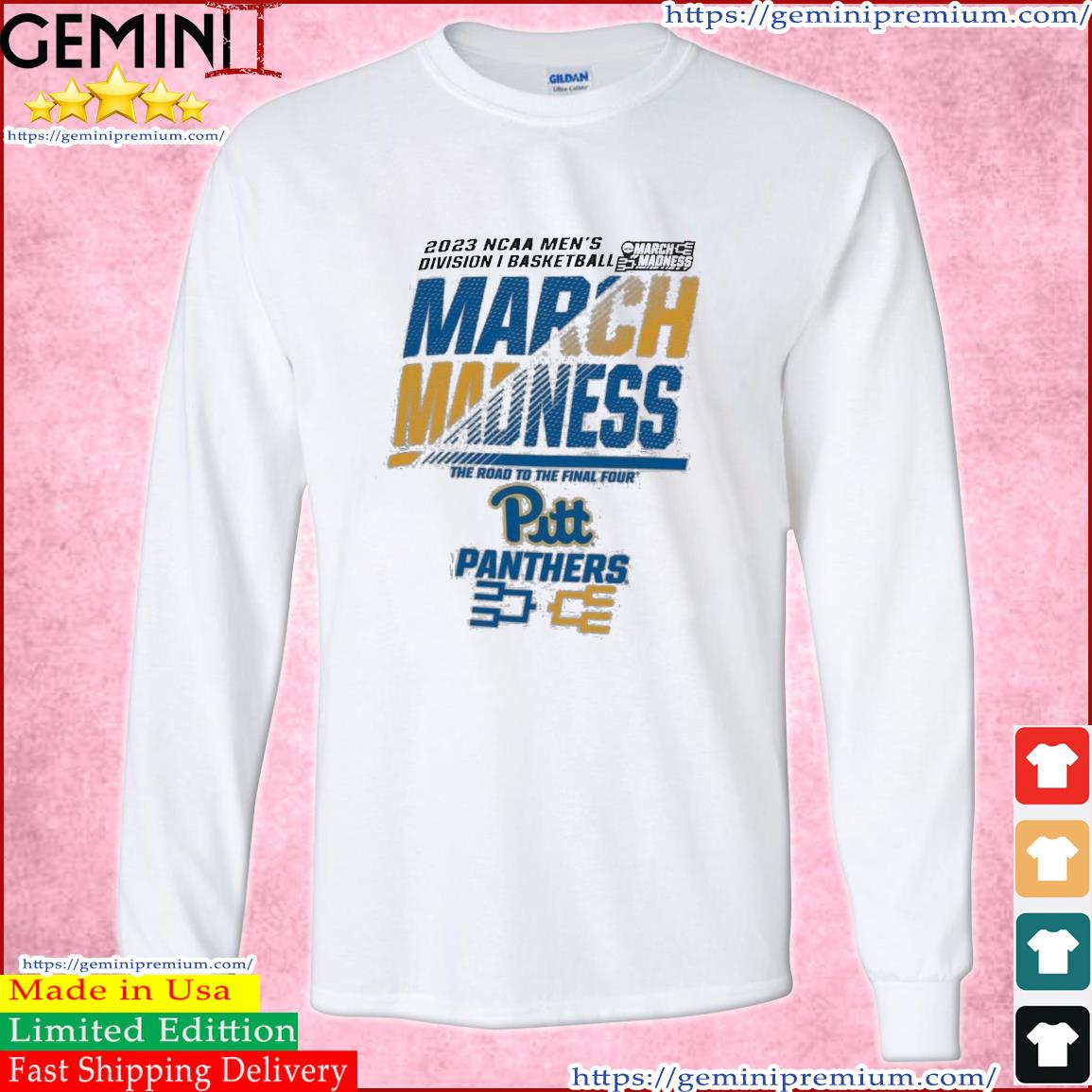 Pitt Panthers Men's Basketball 2023 NCAA March Madness The Road To Final Four Shirt Long Sleeve Tee