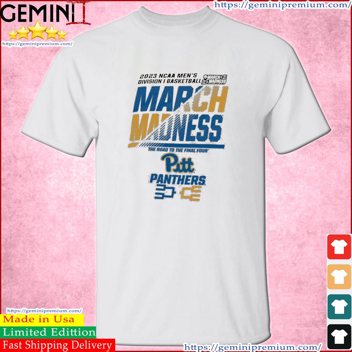 Pitt Panthers Men's Basketball 2023 NCAA March Madness The Road To Final Four Shirt
