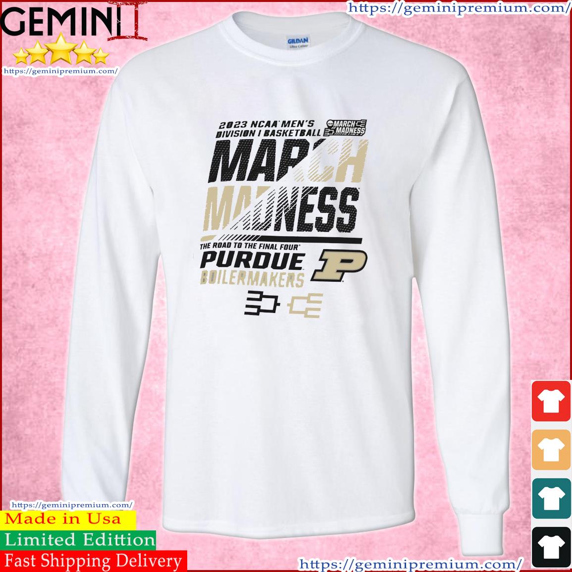 Purdue Men's Basketball 2023 NCAA March Madness The Road To Final Four Shirt Long Sleeve Tee