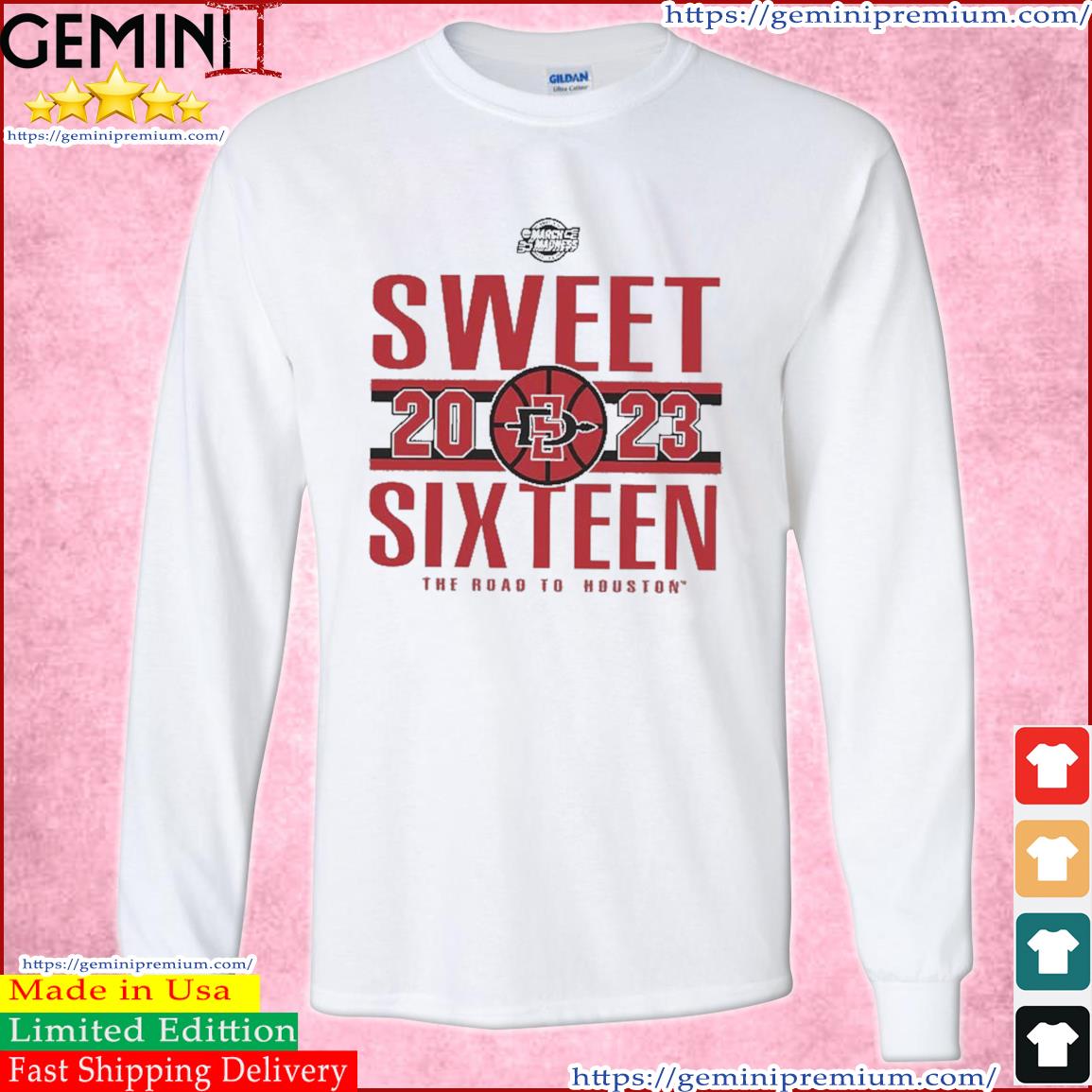SDSU Men's' Basketball 2023 Sweet Sixteen The Road To Houston s Long Sleeve Tee