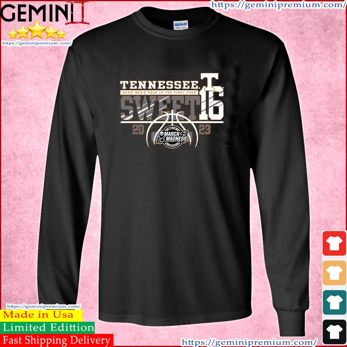 Tennessee Volunteers NCAA Men's Road To The Final Four Sweet Sixteen 2023 Shirt Long Sleeve Tee